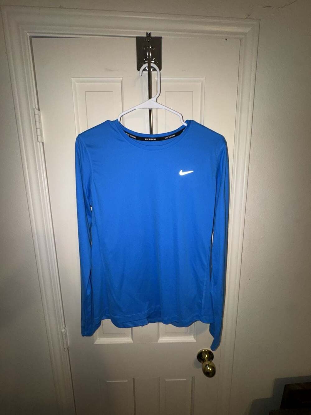 Nike Dri-Fit Running Blue Long Sleeve Shirt